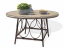 Table De Jardin De Repas Ushuaia Ronde Lin 4 Personnes pour Table Ushuaia Leroy Merlin