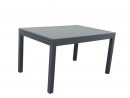 Table De Jardin Extensible Aluminium - 135/270Cm - 10 Places - Gris  Anthracite - Andra avec Bain De Soleil Bahia Gifi