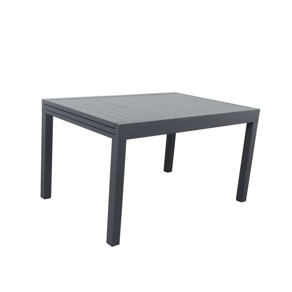 Table De Jardin Extensible Aluminium - 135/270Cm - 10 Places - Gris  Anthracite - Andra avec Bain De Soleil Bahia Gifi