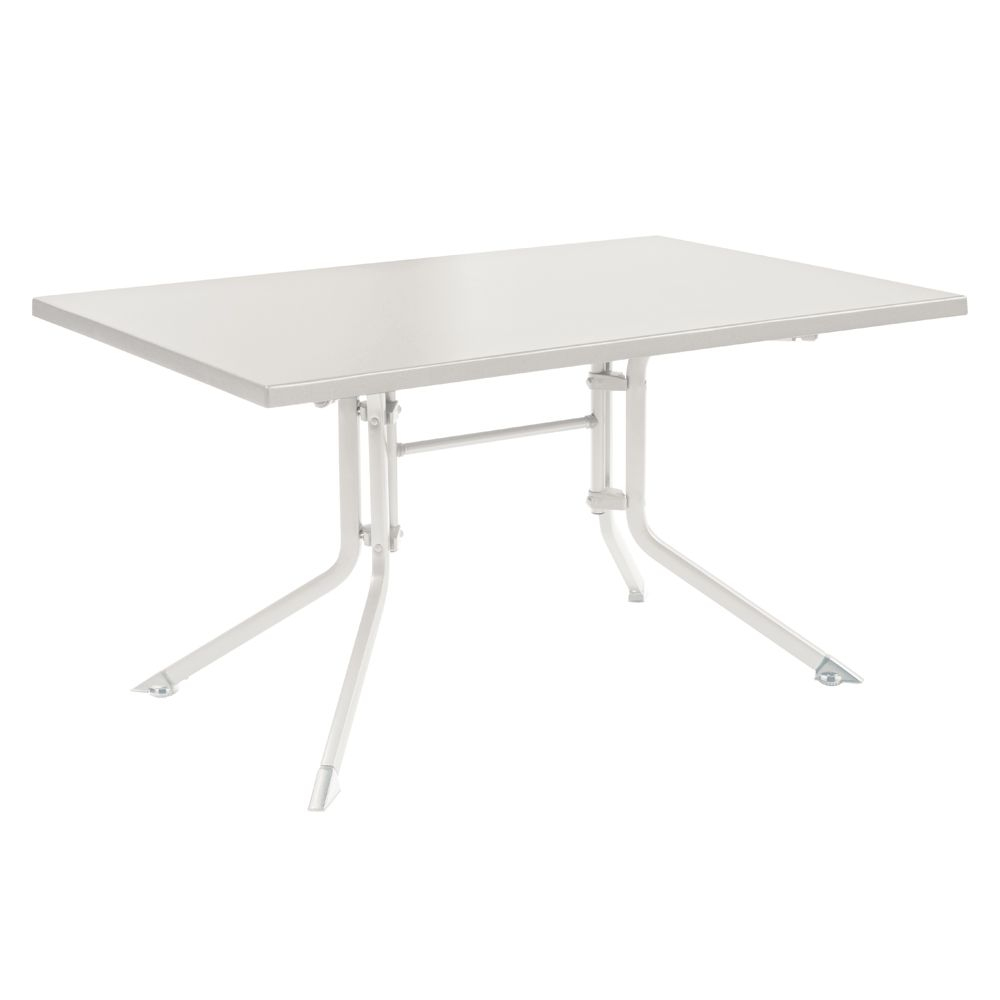 Table De Jardin Pliante Résine Kettler L140 L95 Cm Blanc encequiconcerne Table De Jardin Kettler En Solde