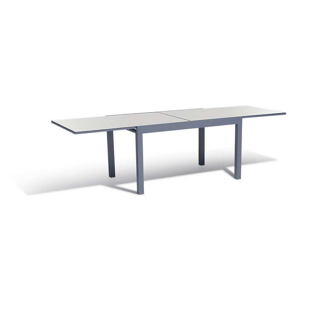 Table Extensible Oslow Gris Ardoise 6/10 Personnes tout Chilienne Oxford Gifi