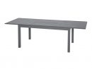 Table Extensible Rectangulaire Azua Alu 6/10 Places Graphite ... concernant Salon De Jardin Azua Graphite