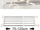 Teleskopstange Verstellbereich Chrom-Weiß Bz4112 (Länge: 75-120 Cm) pour Bz 120 Cm