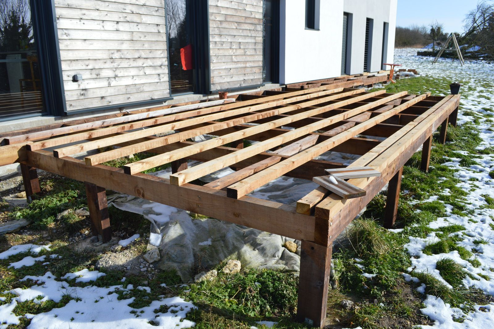 Terrasse Bois Sur Pilotis - M-Aub's : Construction Ossature Bois dedans Construire Terrasse Bois Sur Pilotis