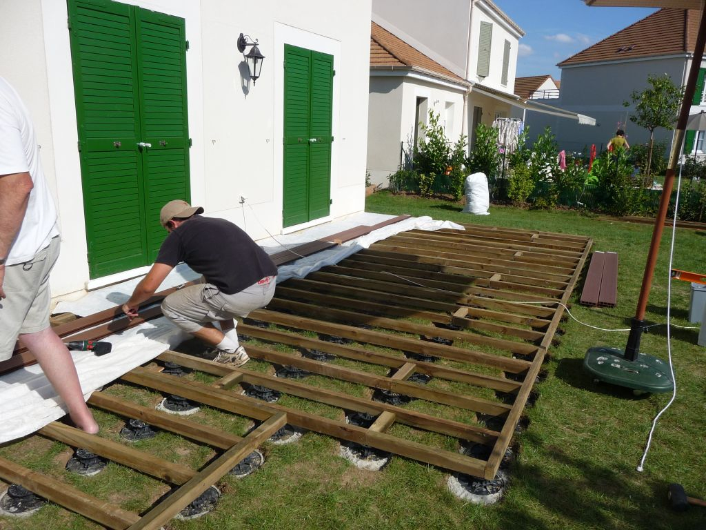 Terrasse Composite Sur Plots Reglables à Leroy Merlin Plot Reglable Terrasse
