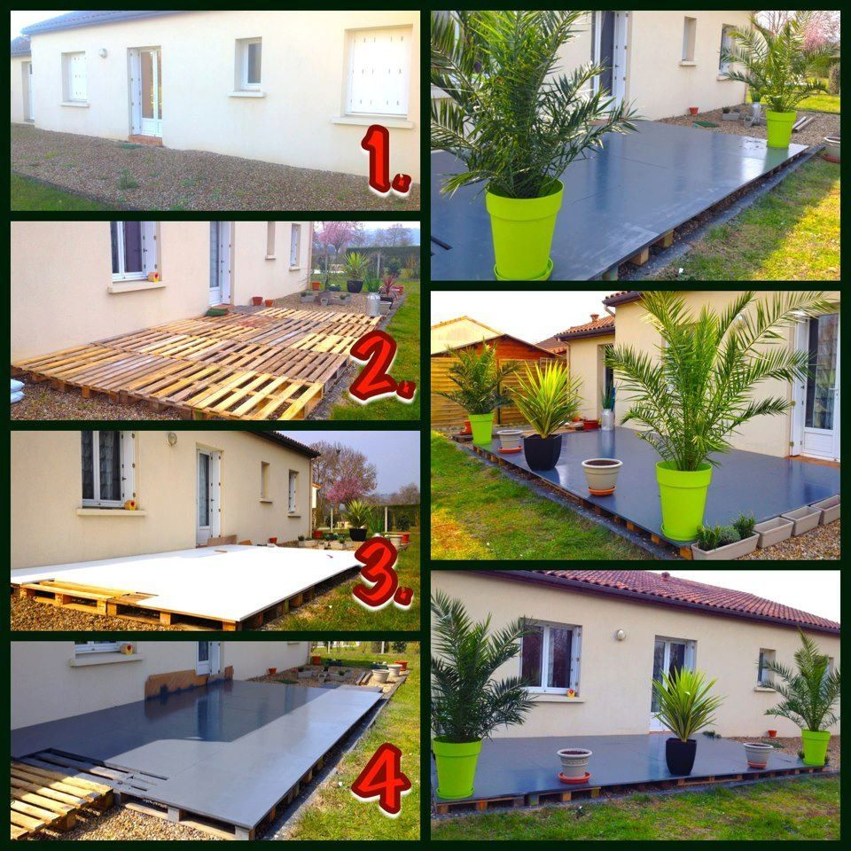 Terrasse | Deco Jardin Pas Cher, Amenagement Jardin ... pour Faire Une Terrasse Pas Cher