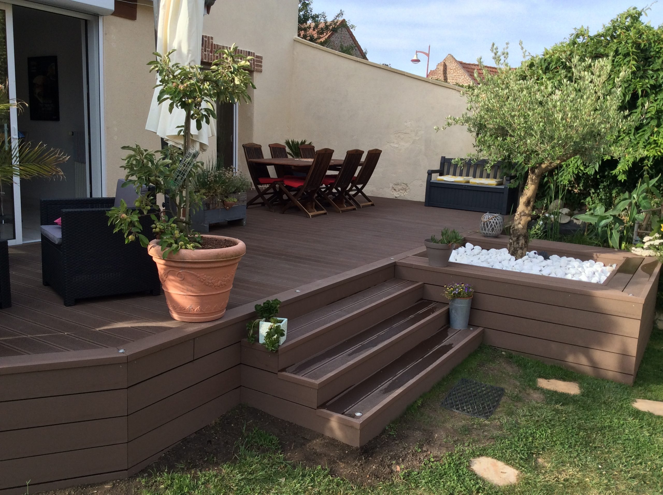 Terrasse En Bois Composite Redcinha - Galaxy Jardin concernant Terrasse Redcinha