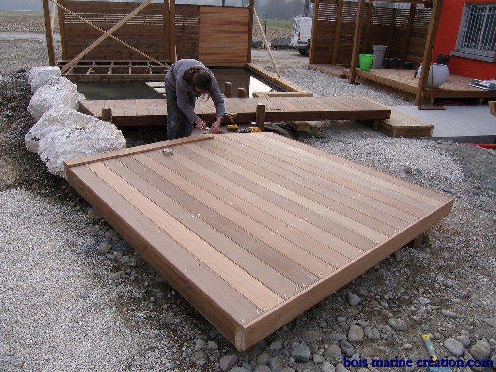 Terrasse En Kit, Modulable Selon Vos Envies - Bois Marine ... concernant Kit De Terrasse En Bois