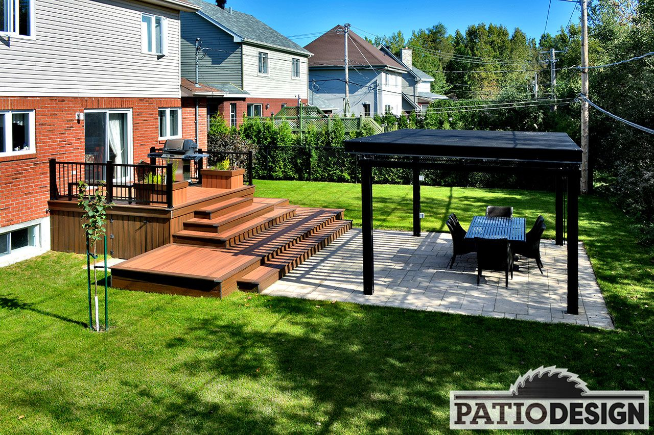 Terrasse En Trex Composite Et Interbloc (With Images ... tout Boi Pour Terrasse