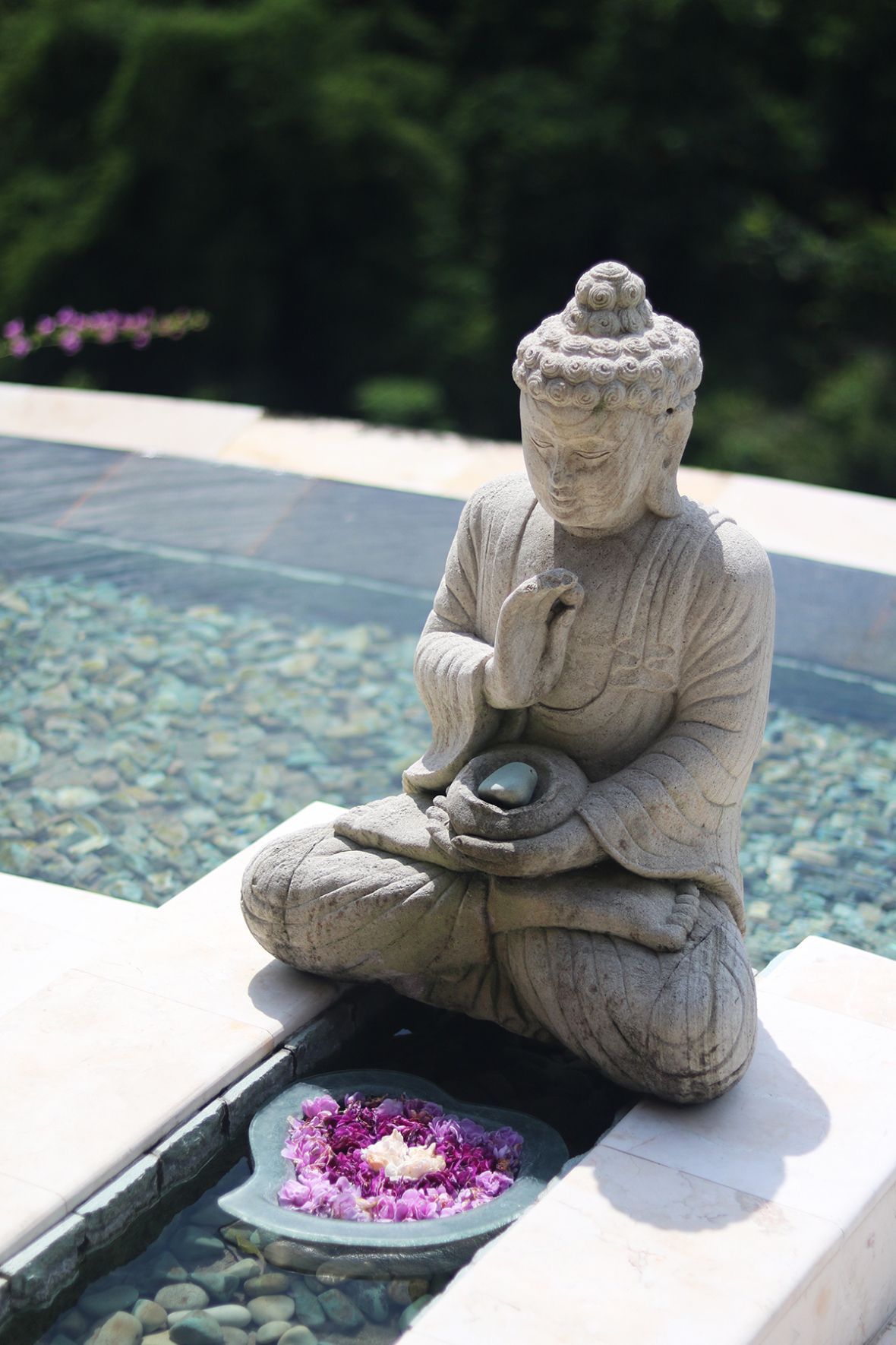 The Infinite Experience At Viceroy Bali (Avec Images ... serapportantà Jardin Zen Bouddha Avec Pierres Portes Bonheurs
