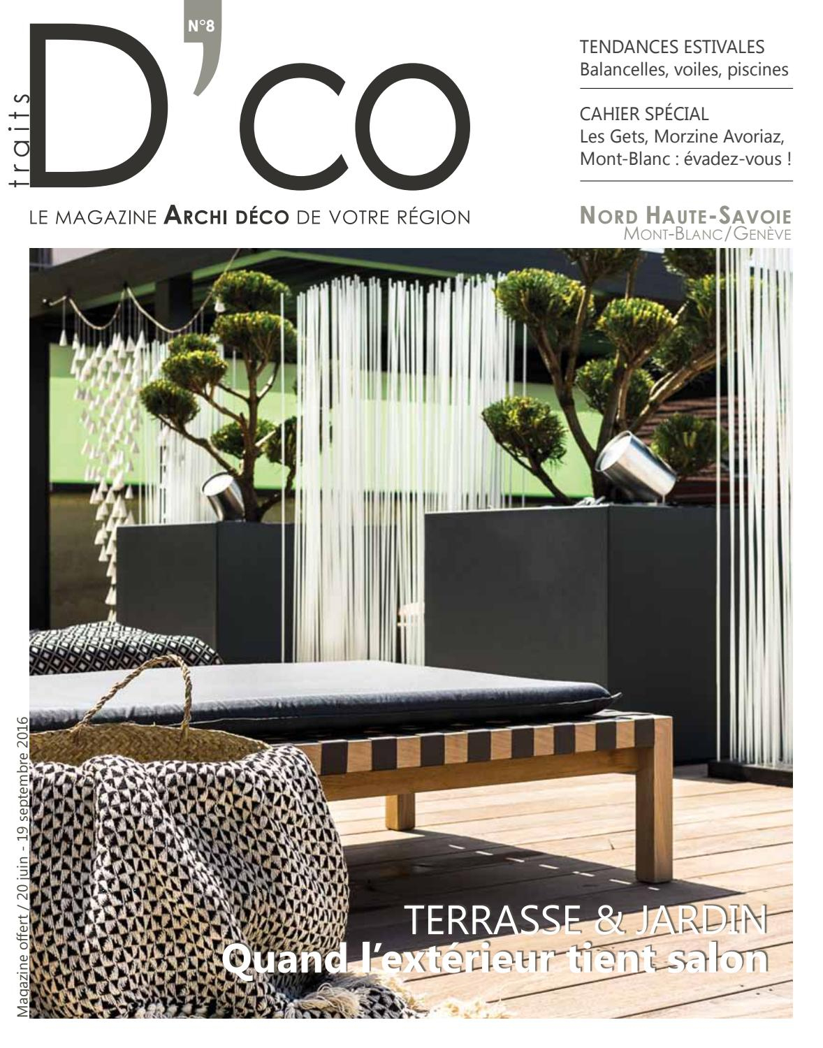 Traits Dco Magazine Nord Haute-Savoie Genève N8 Juin 2016 By ... concernant Dco Avenir Salon De Jardin