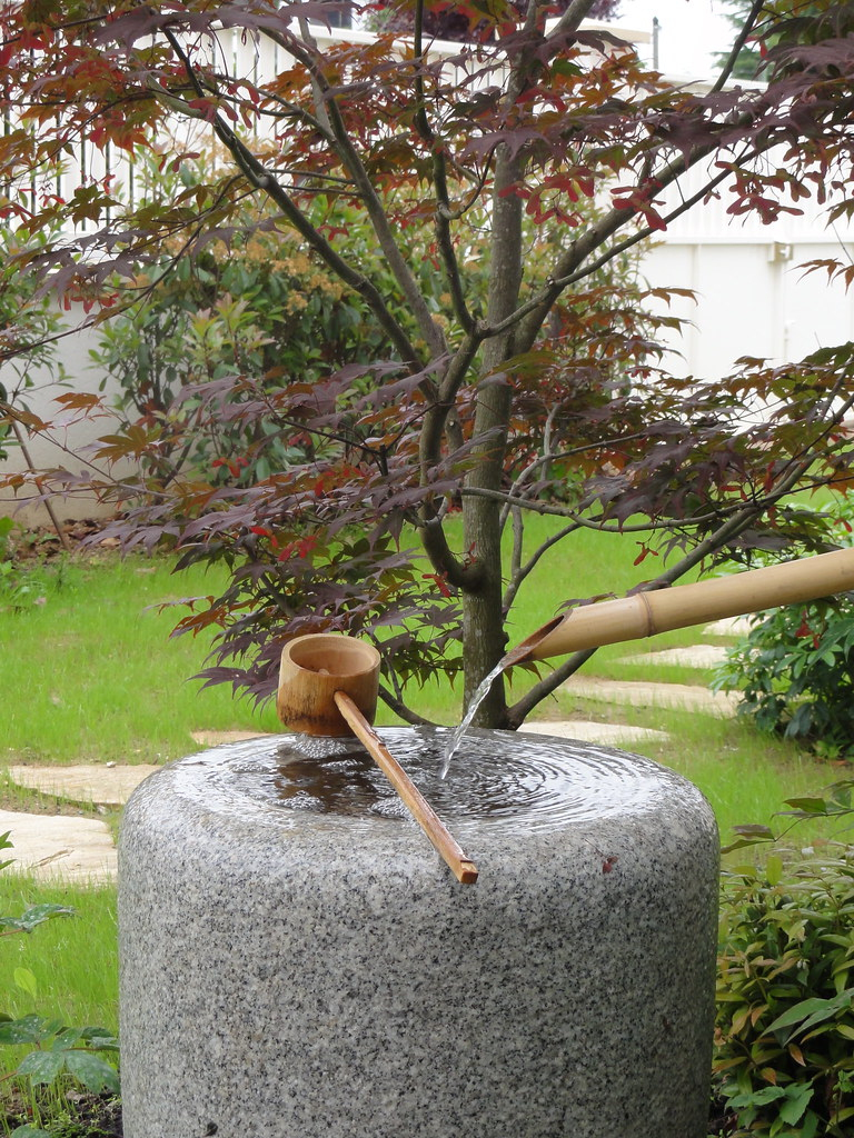 Tsukubaï (Fontaine Japonaise En Granit) | Jardins Du Japon ... destiné Fontaine Japonaise