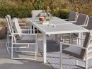 Un Salon De Jardin En Alu Avec Un Canapé D'angle | Leroy Merlin dedans Salon Bas De Jardin Naxos Aluminium Gris 9 Personnes