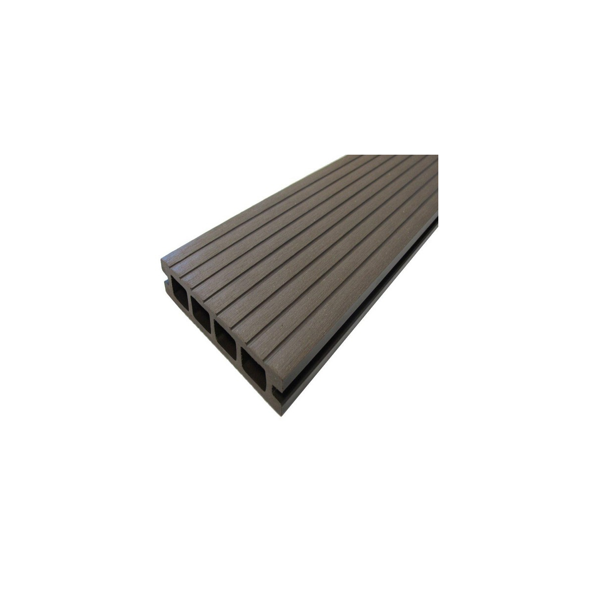 Vente Lame De Terrasse Composite Alvéolaire Coloris Chocolat 25X140 Profil 8 à Lame Composite Alveolaire
