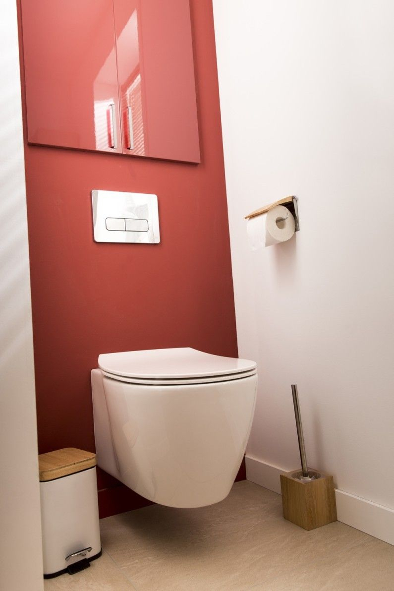 Wc Rouge Ideal Standard Contemporain / Actuel | Déco ... destiné Peinture Toilette