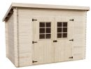 Abri Bois Naturel 2 Portes 6,22 M2 encequiconcerne Abrit De Jardin En Bois