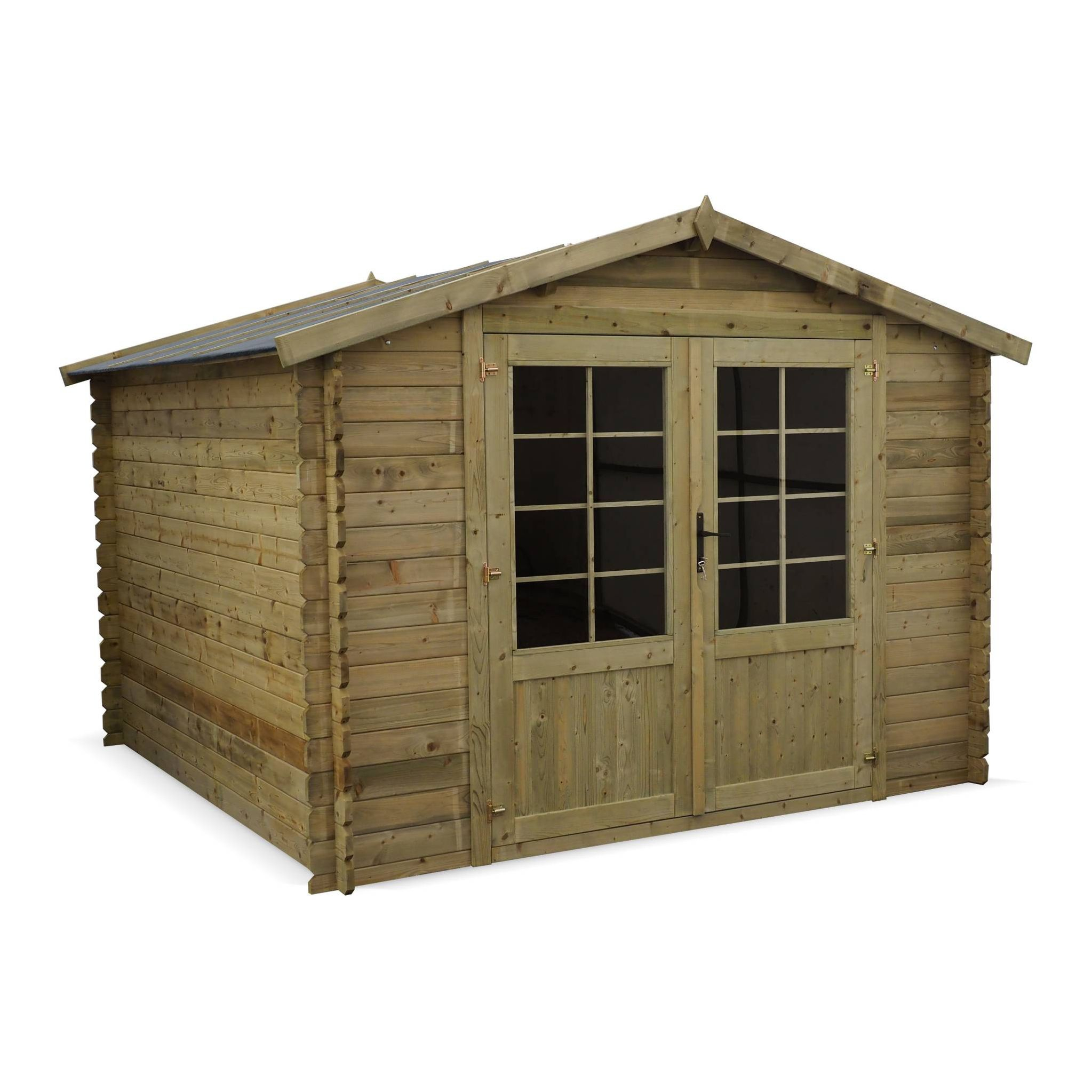 Abri De Jardin 3 X 3 M Traité Autoclave Classe 3, Chamonix dedans