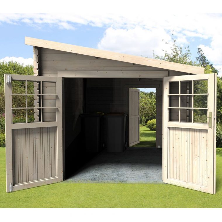 Abri De Jardin Bois Adossable Esprit 9,59 M² Ep. 28 Mm concernant Abris De Jardin Adossable