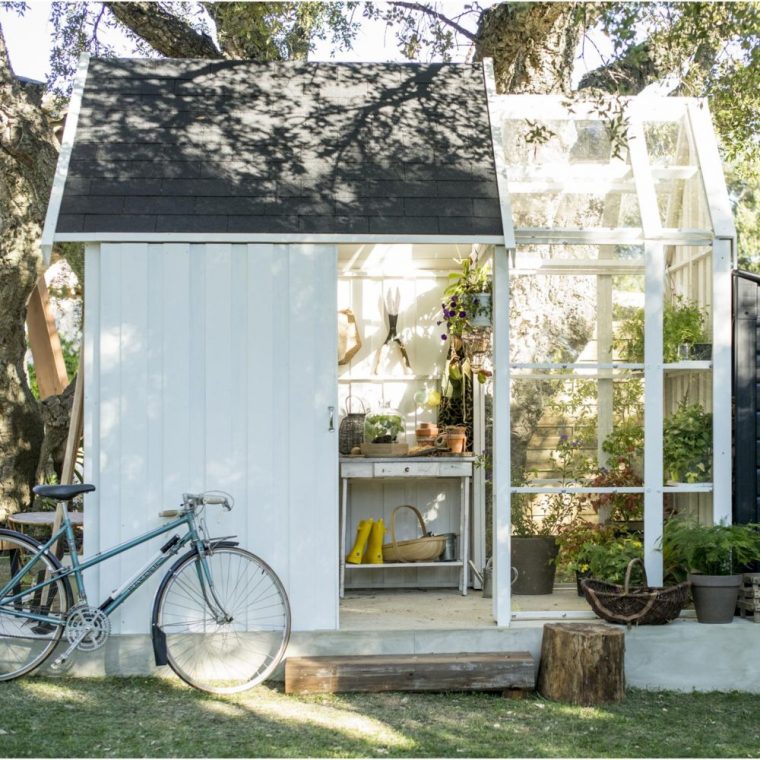 Abri De Jardin En Bois Avec Serre Vertigo 7,39 M² Ep. 28 Mm intérieur Abri De Jardin Avec Serre