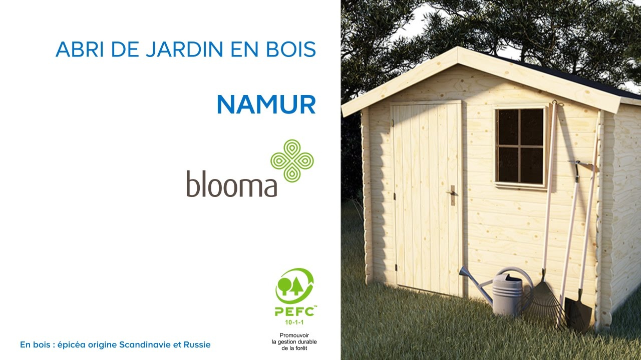 Abri De Jardin En Bois Namur Blooma (630680) Castorama dedans Blooma Abris De Jardin