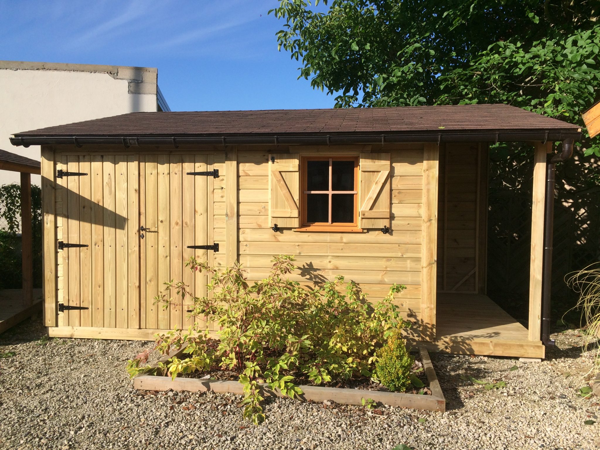 Abri De Jardin En Bois Traité Autoclave Montfort 2,50M X 4,00M à Abri