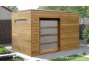 Abri De Jardin Iroko Tokyo E, Lames Horizontales tout Abri De Jardin Ouvert