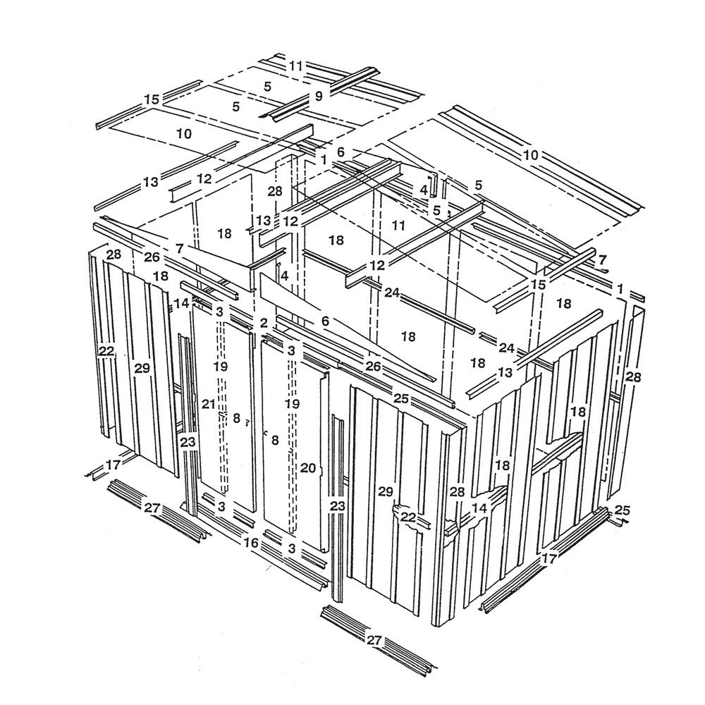 Abri De Jardin Métal Arrow 5.66 M² Ep. 0,22 Mm dedans Abri De Jardin Arrow