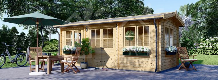 Abri De Jardin Oak (44 Mm), 6X3 M, 18 M² dedans Abri De Jardin 18M2