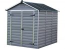 Abri De Jardin Polycarbonate &quot;skylight&quot; - 4.25 M² - Gris ... encequiconcerne Abri De Jardin En Polycarbonate