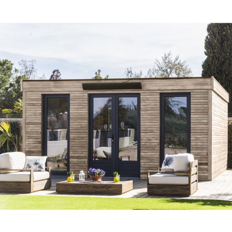 Abri De Jardin Semi Habitable Toit Plat Décor Home 24,70 M² Ep. 90 Mm avec Abri De Jardin Habitable Abri De Jardin Semi Habitable Toit Plat Décor Home 24,70 M² Ep. 90 Mm avec Abri De Jardin Habitable