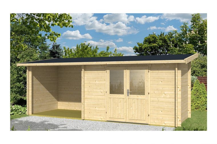 Abri De Jardin Tarbes 44Mm - 6,3M² Intérieur + 4,9M² dedans Abri De Jardin Monopente