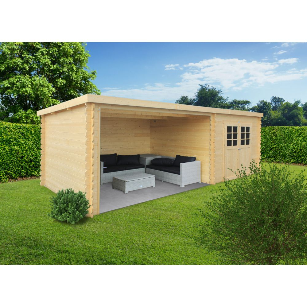 Abris De Jardin Rohan Solid 298X298 + 3611 Cm Autoclave (28Mm) concernant Prix Cabane De Jardin