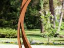 Acier Corten : 50 Idées De Déco Jardin Très Tendance | Acier ... serapportantà Deco Metal Jardin