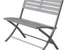 Alumob Banc De Jardin Pliant Marius En Aluminium 97X16X97 Cm - Gris Métal tout Banc De Jardin Aluminium