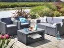 Amazon.de: Koll Living Lounge Set Korsika In Anthrazit, Inkl ... dedans Salon De Jardin Pas Cher Amazon