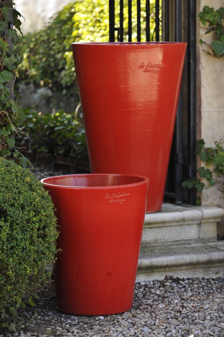 Anduze Mazagran Rouge | Poterie Jardin, Jarre En Terre Cuite ... destiné Pot Rouge Jardin
