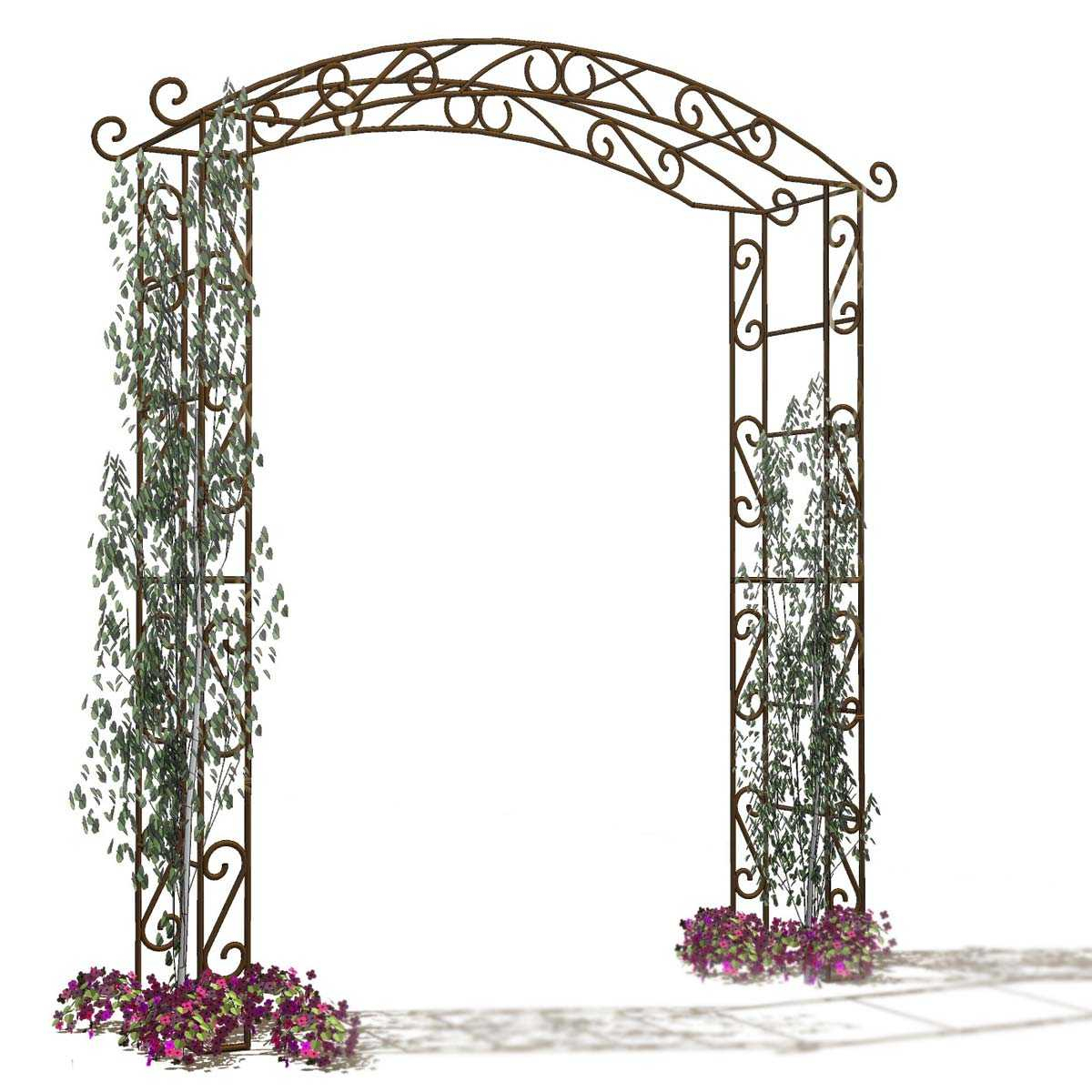 Arche De Jardin En Fer Pagode tout Arche De Jardin Pas Cher