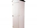 Armoire Abri De Jardin Remise Pour Outils 3 Étagères Porte Loquet Toit  Pente Bitumé 68L X 65L X 214H Cm Pin Massif Traité Blanc tout Armoires De Jardin