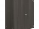 Armoire De Jardin Métal L155 H182,5 Cm Biohort Gris Foncé destiné Armoires De Jardin