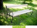 Banc De Jardin En Métal Omega, De 2M, À Lattes De Bois ... à Banc En Metal Pour Jardin