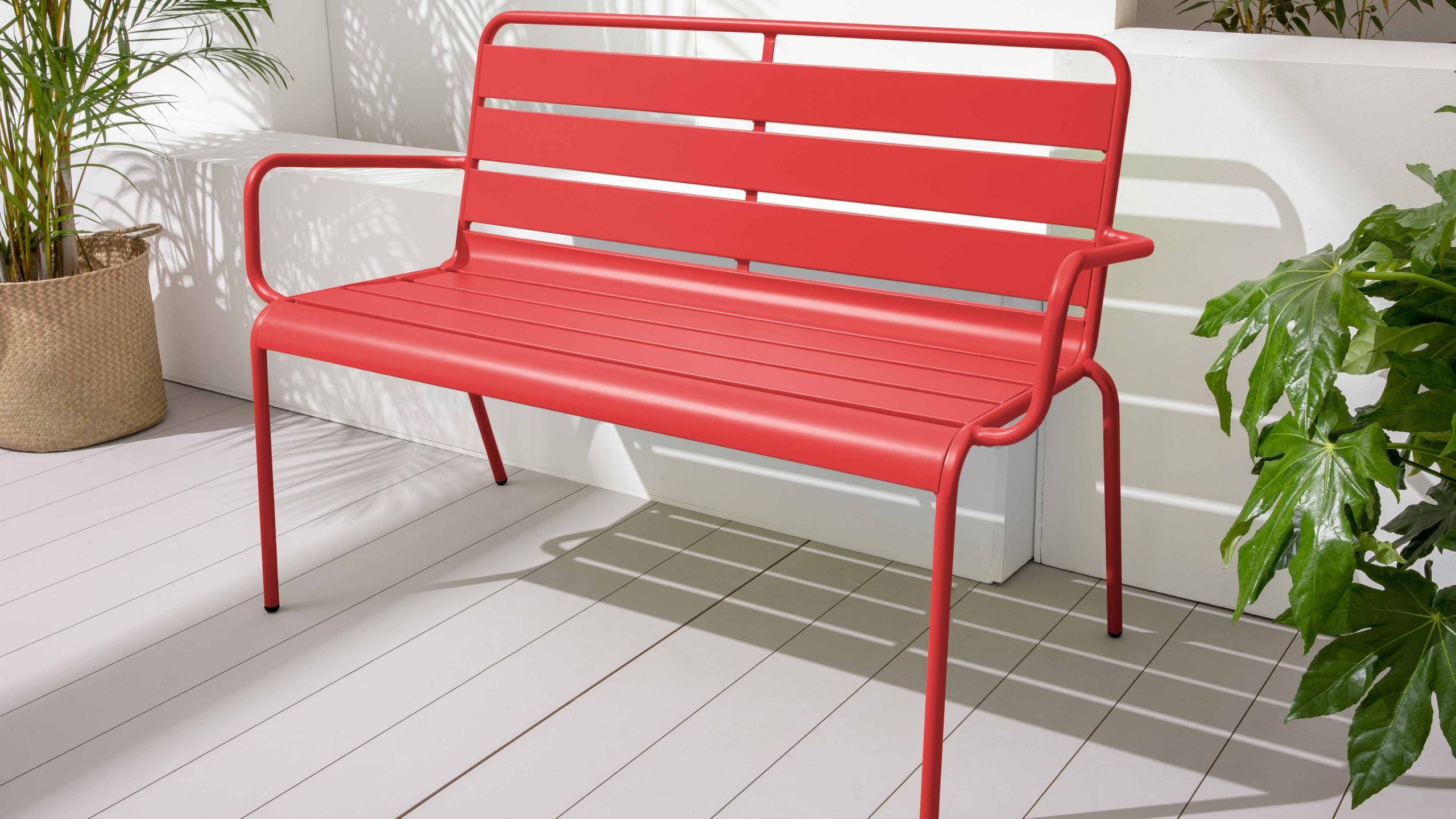 Banc De Jardin En Métal | Oviala avec Banc En Metal Pour Jardin