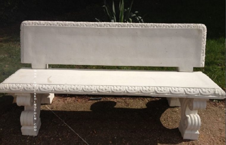 Banc De Jardin En Pierre Reconstituee Ff 98-A avec Banc De Jardin En Pierre