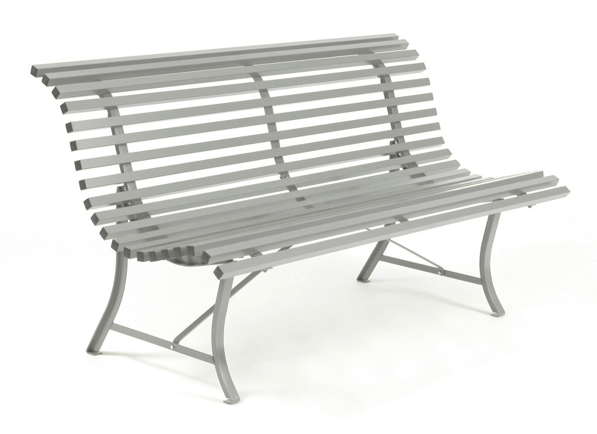 Banc Louisiane 150 De Fermob Gris Métal concernant Banc En Metal Pour Jardin