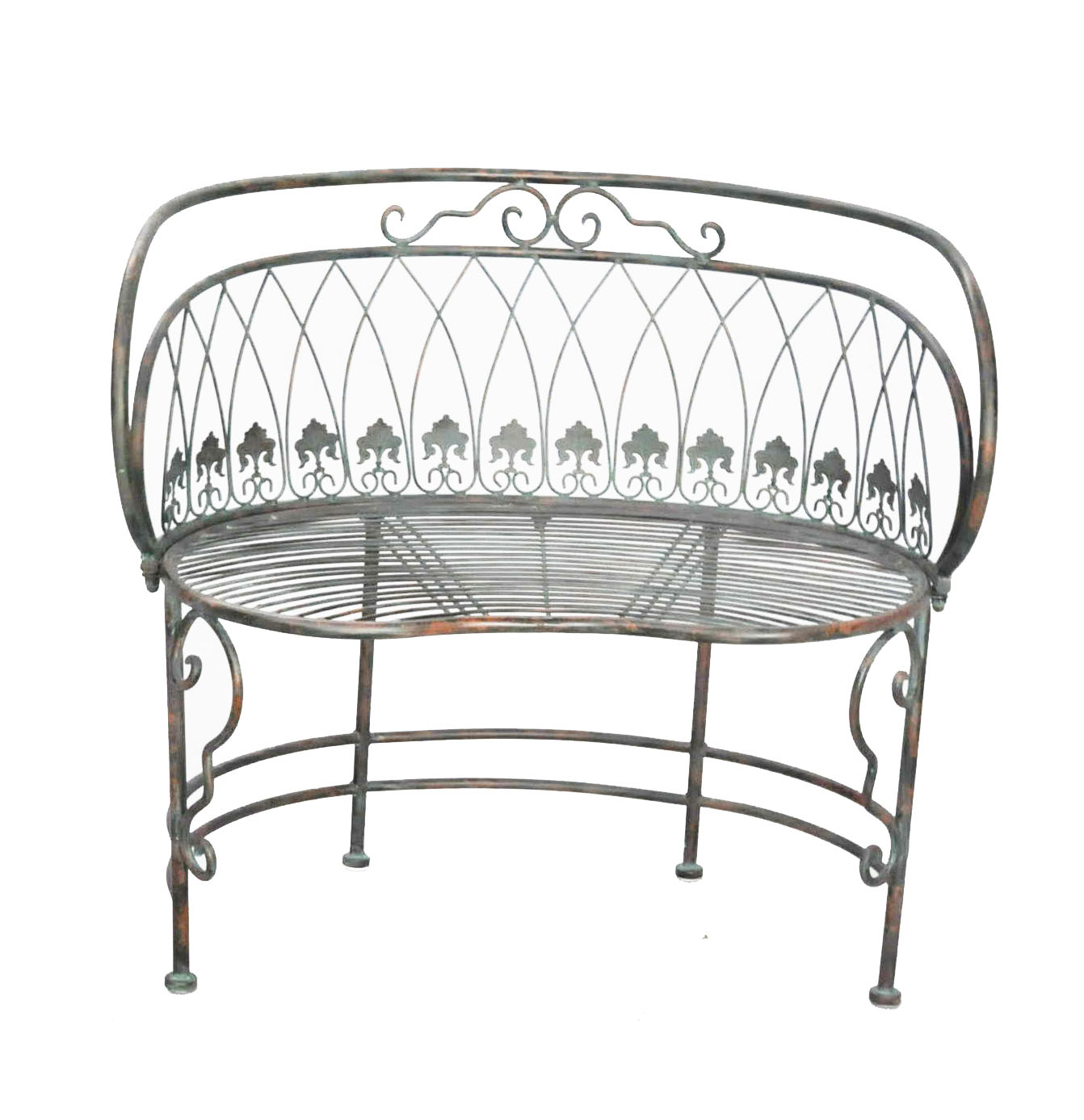 Banc Vert De Gris Petit Modèle encequiconcerne Petit Banc De Jardin