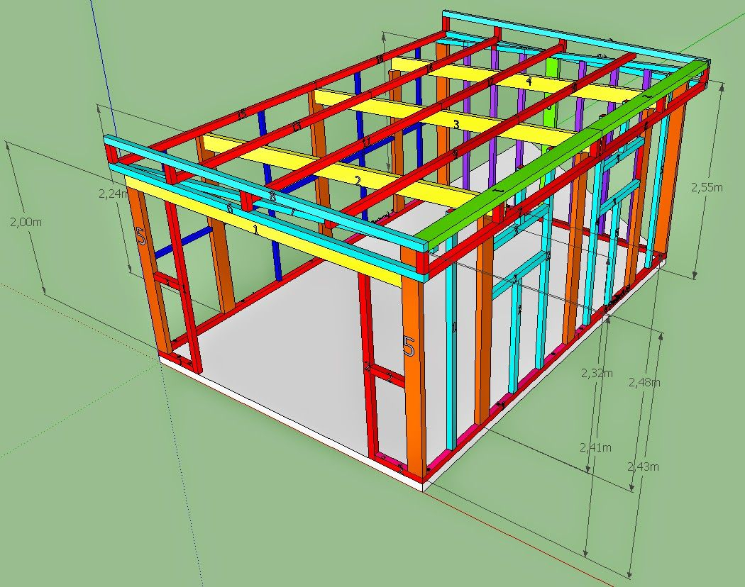 Bonjour A Tous, Je Projette De Fabriquer Un Abris De Jardin ... serapportantà Plan Abri De Jardin Bois