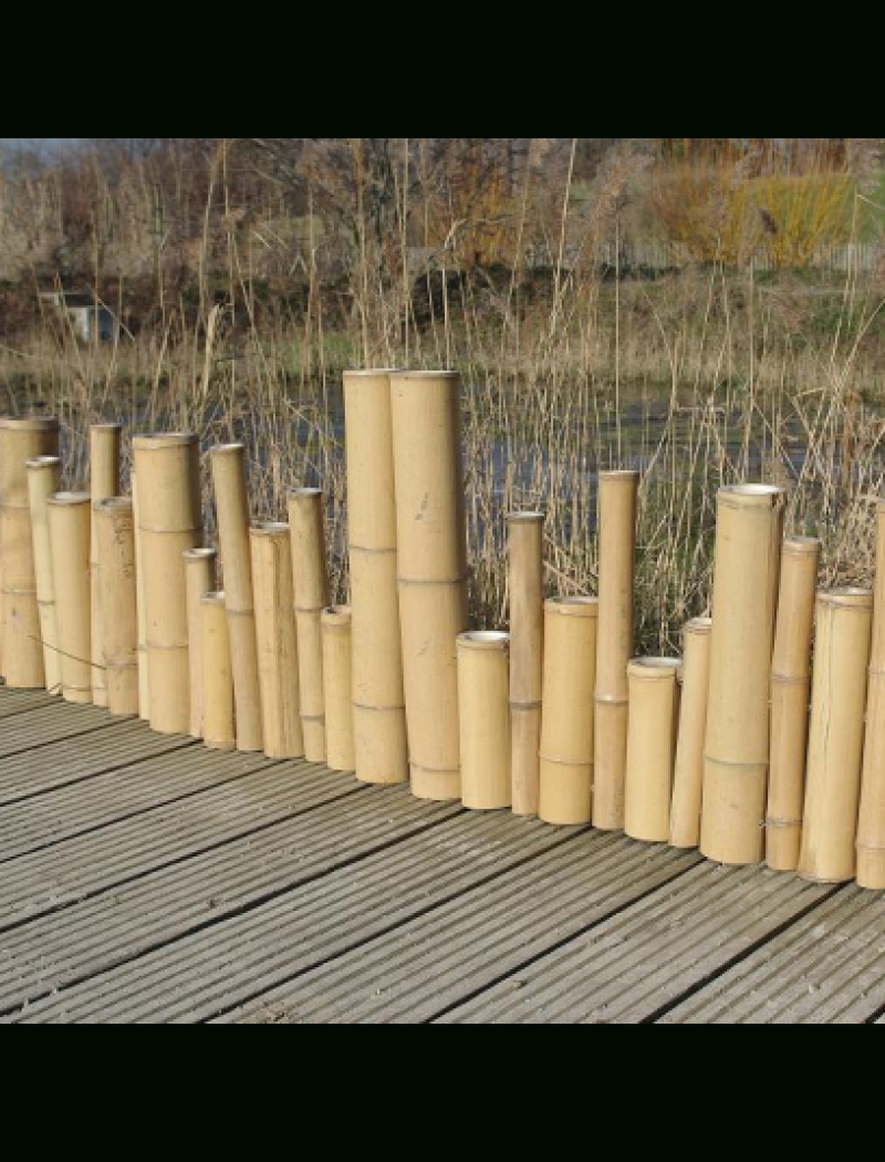 Bordure Zen Bambou Naturel Irrégulier Xiao concernant Déco Jardin Bambou