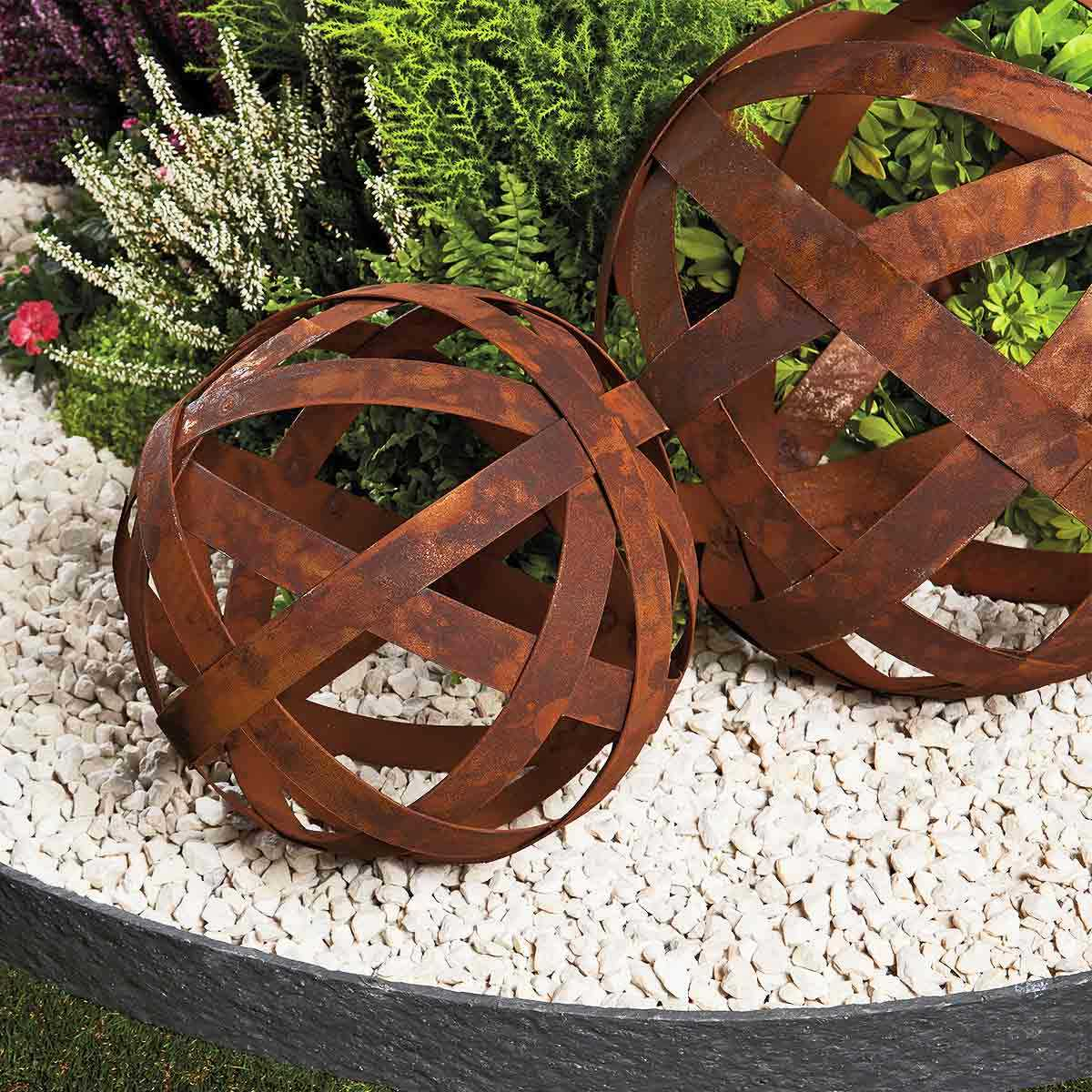 Boule À Arceaux - Déco Jardin En Métal avec Boule Deco Jardin