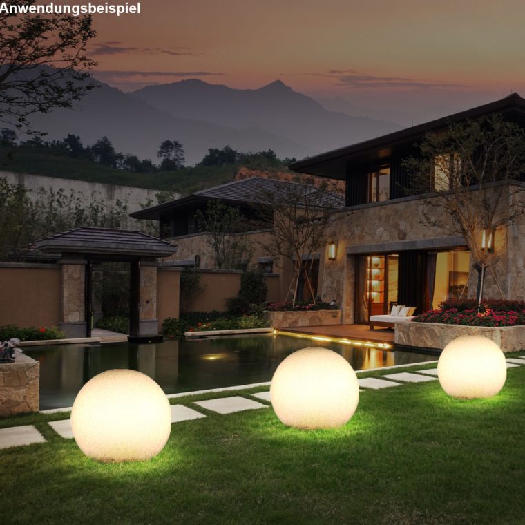 Boule Lumineuse Led Éclairage Lampe Del Pierre Sable Jardin Luminaire  Extérieur tout Sphere Lumineuse Jardin