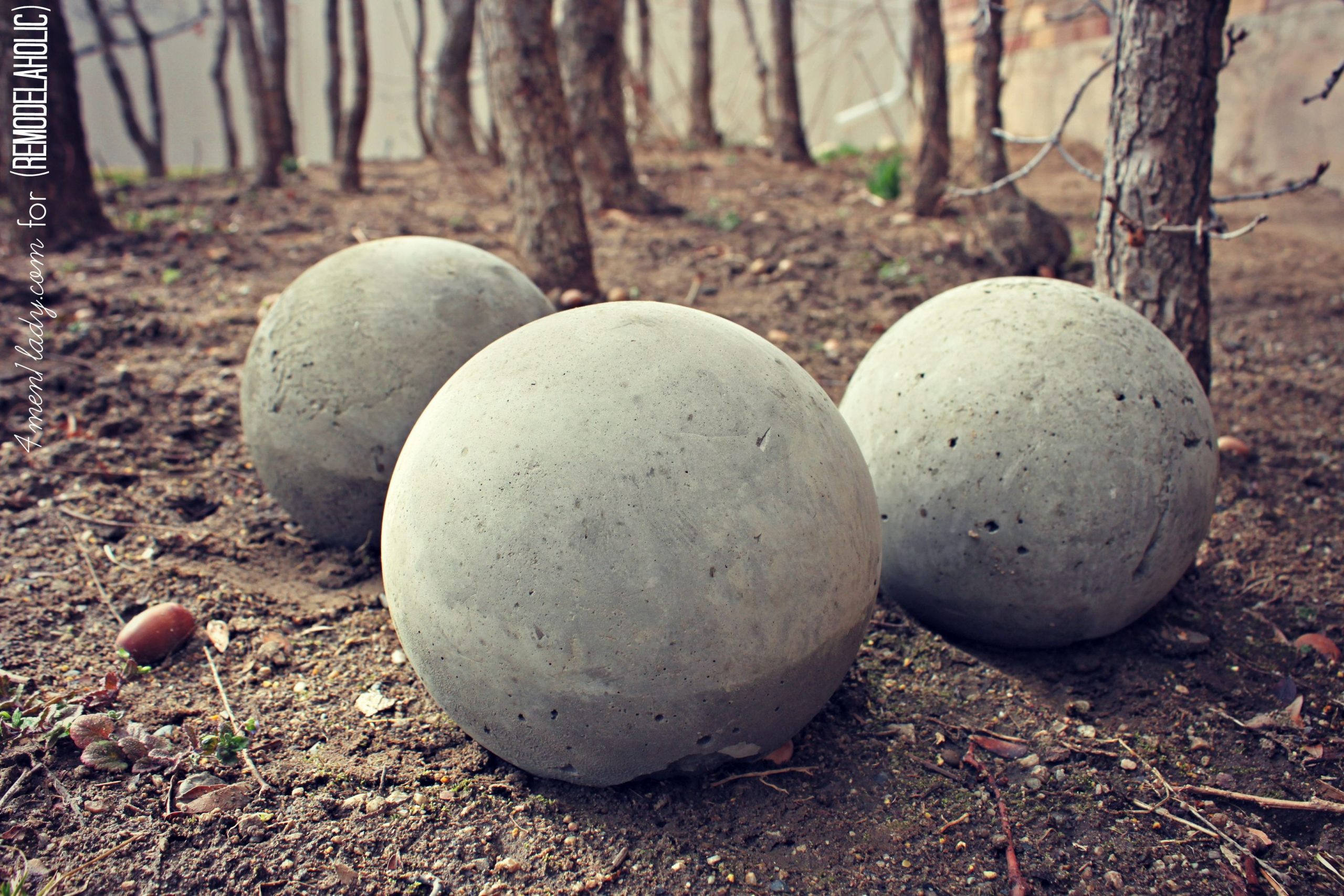 Boules Béton Pour Le Jardin | Jardin En Béton à Boule Deco Jardin