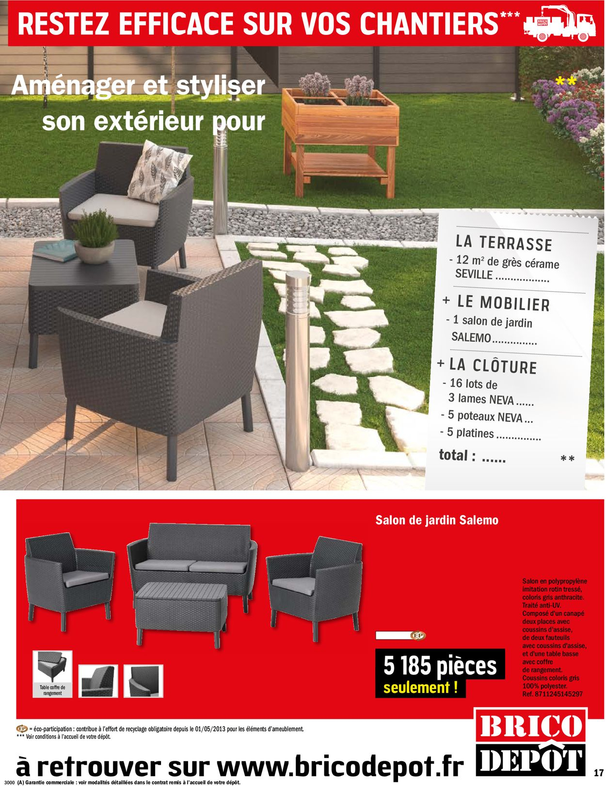 Brico Dépôt Catalogue Actuel 06.03 - 26.03.2020 [17 ... tout Table Jardin Brico Depot